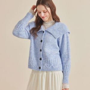 FOCUS  파스텔 빅카라 울니트 가디건 PBBF5W1KC4861