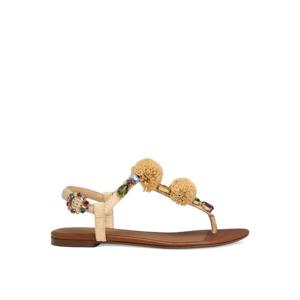 돌체앤가바나 폼폼 디테일 샌들 CQ0656AG997