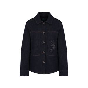 크로커다일레이디 밍크 안감 데님 자켓_CLEWJK107