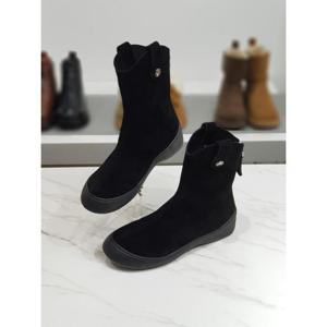 한슈 세이브존03 가죽 블랙 웨스턴 앵클 부츠 3cm AGHS273565ctA