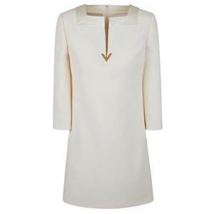 발렌티노 가라바니 미디 원피스 BVAJE5 1CF A03 AVORIO