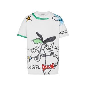 모스키노 그래픽 프린트 티셔츠 A07050241