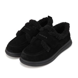 [바바라(슈즈)]바바라 소가죽 벨크로 퍼 로퍼 BBI557BK