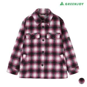 그린조이 HC20 여성 체크 루즈핏 셔츠 GF23WS82W