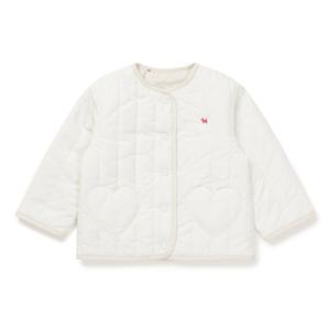 [블루독베이비] 26SS(크림)리버시블 하트패딩점퍼 백일 돌선물 (4611411002)