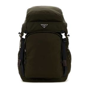 프라다 탑 플랩 프론트 포켓 캔버스 백팩 2VZ1232DMG F0334