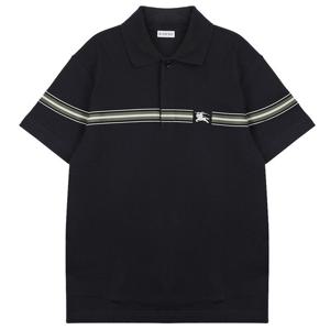 (명품) 버버리 스트라이프 코튼 폴로셔츠 8105139