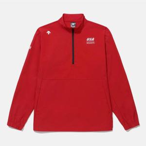 [데상트]데상트 우븐 풀오버 SQ123IWH21RED0 티셔츠