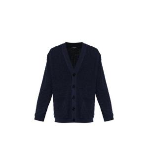 발망 자카드 V넥 가디건 GH1KL007KI03