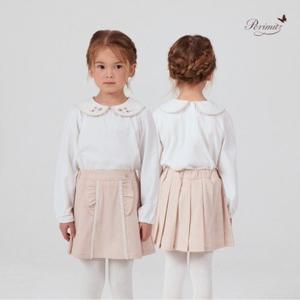 [페리미츠]플라워 자수 카라 티셔츠(P2612T169_35)-0125