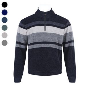 남자 겨울 포근한 밍크 기모 반집업 BR-L-KN-Q006-곤색