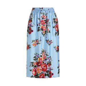 돌체앤가바나 플로럴 프린트 밴딩 미디 스커트 F4DCGTIS11I