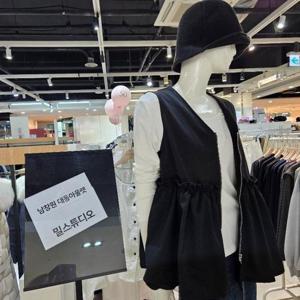 밀스튜디오 DP02 브이넥프릴 지퍼조끼 LS3VTS100