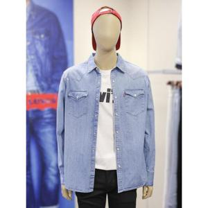 리바이스  남성 바스토우 스탠다드핏 웨스턴 데님 셔츠 85744-0047