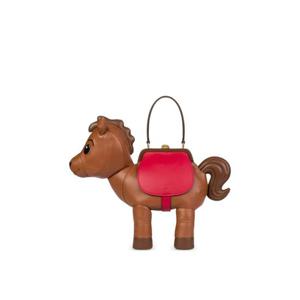 모스키노 홀스 셰이프 쉽스킨 숄더 백 MC4199PP1OOA8