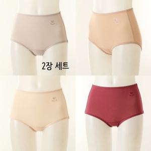 [와코루](2장세트)배위올라오는 면 라이오셀 부드럽고 신축있는 데일리 팬티 (WPT5124)