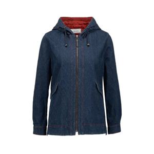 [벨리시앙]레드 컬러 배색 후드 데님 재킷 JK3307