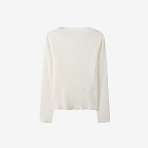 [듀엘]셔링넥 플리츠 티셔츠 D253MSM011