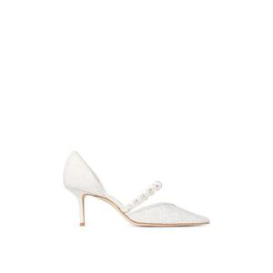 지미추 펄 레이스 포인티드 펌프스 AURELIE85DRJ