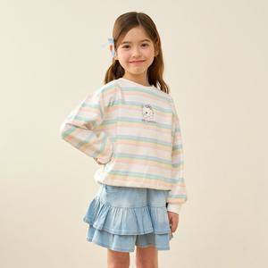 [로엠걸즈(아동)]2단 캉캉프릴 데님치마바지 RGTJ26S5C