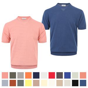 남자 코어 베이직 린넨 라운드 반팔 니트 AT-KNH-Q036-그레이