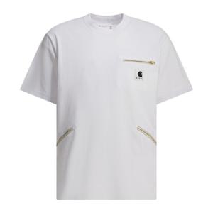 사카이 메탈 지퍼 디애감 포켓 크루넥 티셔츠 26 01092S 101