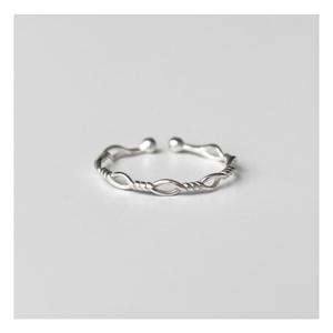 [폭스타일] [Silver925] Slim knot ring