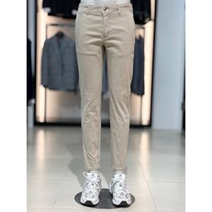 [바쏘옴므]베이지 슬림핏 스트레치 워싱 면스판 데님 팬츠