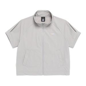 내셔널지오그래픽 N262WJP140 여성 프리즈 스트레치 스탠드넥 반팔 풀집업 L/GREY