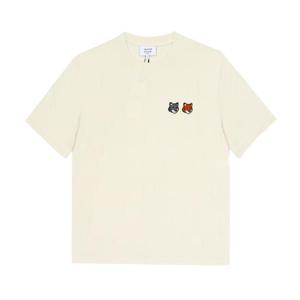 메종키츠네 반팔 OM011CFKJ0118 P702 더블 볼드 폭스 헤드 패치 남성반팔티