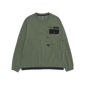 내셔널지오그래픽 NATIONALGEOGRAPHIC N261MSW900 [NRN] 리드 세미오버핏 포켓 맨투맨 MILITARY KHAKI N261MSW900514 328342