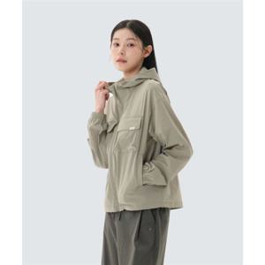 스노우피크 SNOWPEAK APPAREL 루트 여성 포켓 바람막이 (S26MWRWB61) Khaki Gray S26MWRWB61KG 404002