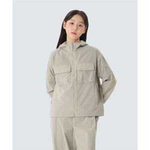 스노우피크 SNOWPEAK APPAREL 루트 여성 포켓 바람막이 (S26MWRWB61) Light Beige S26MWRWB61LE 404006