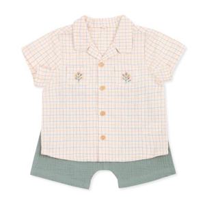 [오가닉맘]오가닉맘 체크반소셔츠상하(MJMTES05)