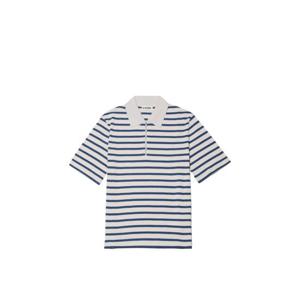 질샌더 스트라이프 하프 지퍼 폴로 셔츠 J47GL0104J46497