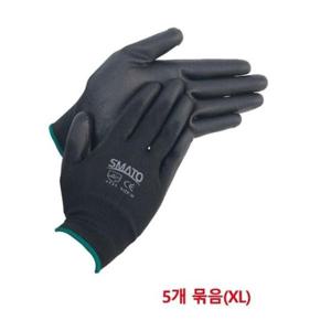 8550732 스마토 PU-PALM장갑 흑색 XL PU-6734(5조)