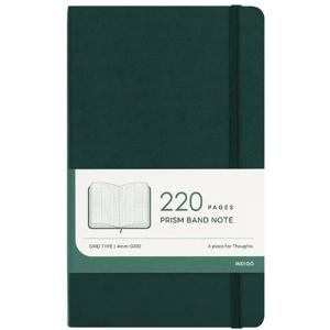 [인디고] 프리즘 220 모눈 밴드 노트 (A5 그리드 양장) - 포레스트