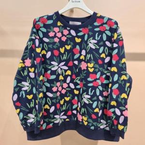 라티움 HC34 꽃나염루즈핏맨투맨 여성티셔츠 T2621ts16