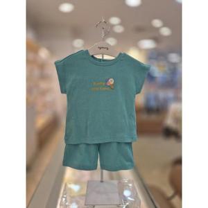 아가방 세이브존03 아가방 그린 하퍼 반팔 7부 상하세트 AQ01S353001A