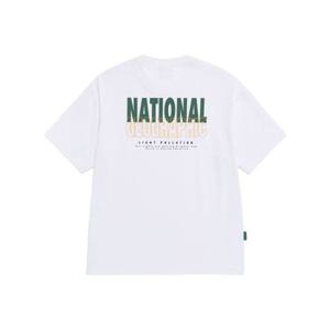 내셔널지오그래픽 NATIONALGEOGRAPHIC N262UTS970 캐스터 레터링 그래픽 반팔 티셔츠 WHITE N262UTS970010 406876