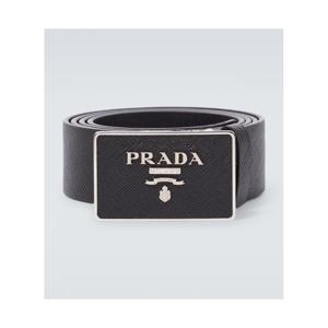 프라다 사피아노 레더 로고 벨트 P00958118