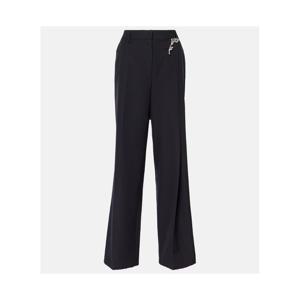 프라다 임벨리시드 울 개버딘 와이드 팬츠  P00965891