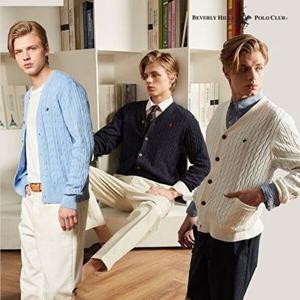 [비버리힐즈폴로클럽]25SS 남성 코튼 케이블 가디건 3종