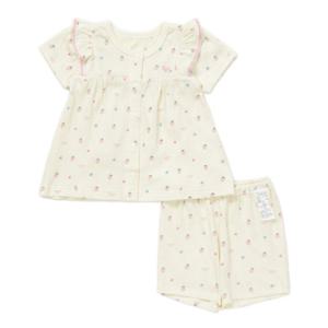 블루독베이비(hu) 26SS여름신상 YE)베리플라워쭈글내의 46370-054-07 여아내의 반팔내의 내복 출산선물