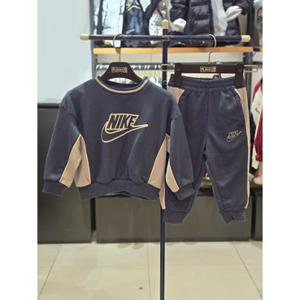 [백화점]플레이키즈프로 나이키키즈 26 S S 토들러 (105-130) 컬러블럭 맨투맨 팬츠 상하 세트 2컬러 A261ST197P A261ST197P