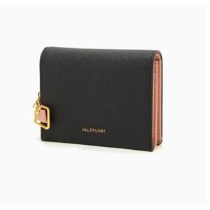 [질스튜어트 핸드백] JAWA4F770 다크 그레이 쁘띠 참장식 배색 반지갑 JAWA4F770