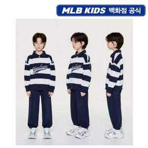 [MLB키즈PG] 스포티브 바시티 럭비 스트라이프 카라 맨투맨세트 (7AS2V0261-50NYS)