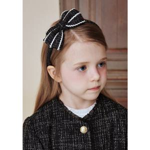 [빈] 여아 블랙 트위드 배색 머리띠BA12AX01BK PG BA12AX01BK