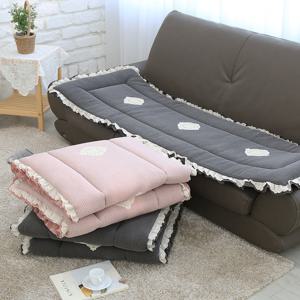 이솔홈 피그먼트 두겹 레이스 소파패드 쇼파패드 3인용