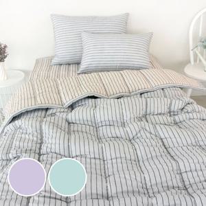 올리버하우스 헬리 스트라이프 차렵이불+패드+베개커버 세트 SS